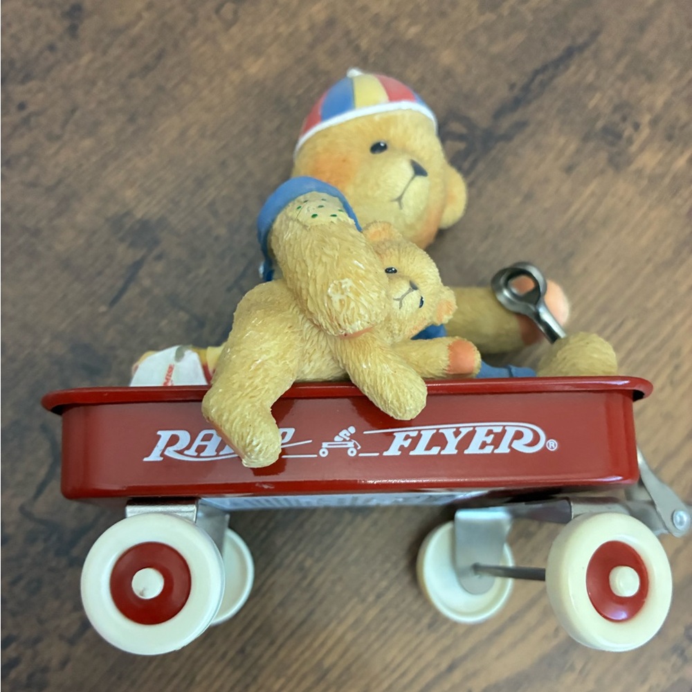 Cherished Teddies "America's Promise" Radio Flyer figurine - Picture 3 of 7